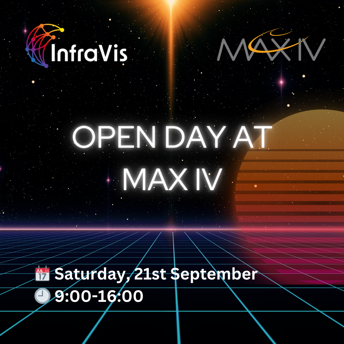 InfraVis at MAX IV Open Day