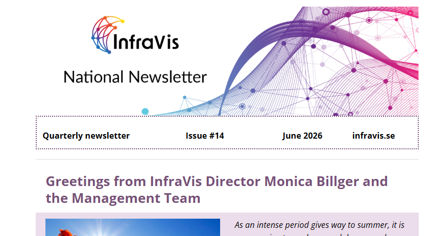 InfraVis quarterly newsletter